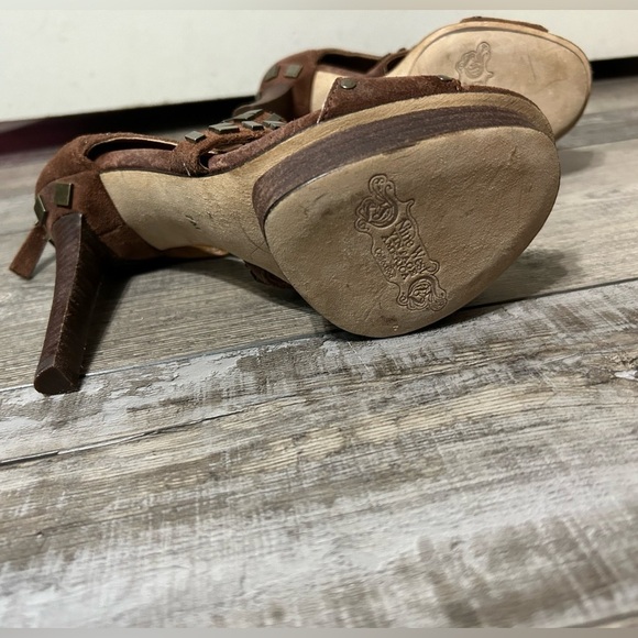 Nine West vintage America Collection gladiator ankle zip High Stiletto Heels - Picture 9 of 13